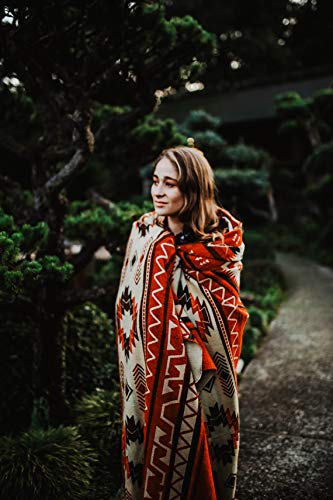 Inca Aztec Throw Blanket | Southwest Indian Navajo Boho Style | Native Woven Western Cover For Camping, Bedding, Couch & Office | Faux Alpaca, Lightweight, Hypoallergenic & Warm Camp Vanlife Blanket… #TOP3