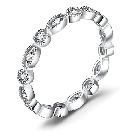 JewelryPalace 925 Sterling Silver Wedding Band Set Cover