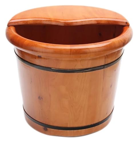 Tina de pies de madera sólida para spa y masaje miniatura 2