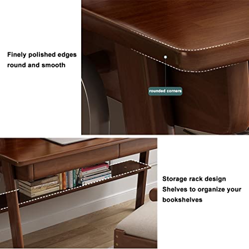 Table d'ordinateur pour chambre à coucher et bureau à domicile compact