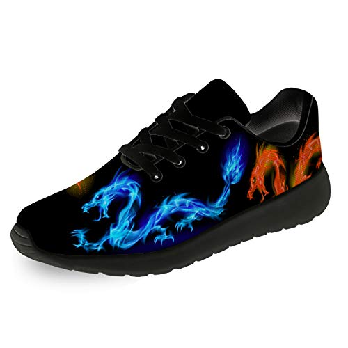 Generic Dragon Print Shoes for Men Women Lightweight Comfort Running Tennis Walking Sneakers - Main Image