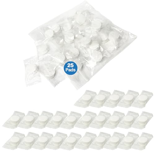 18mm 10, 25 and 50 Pack Leak Stop Valve Replacement Pads, US Company! Support American Businesses! For Automatic Leak Detectors, Water Stop Valves, Under Sink Reverse Osmosis, Filter Systems (25-Pack)