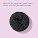 ​Diane Jumbo Hair Donut for Updos and Sock Bun Hairstyles, Lightweight and Flexible Hair Accessory, Hair Accessories for Women and Girls, Hair Bun Maker, 5.5”, Black