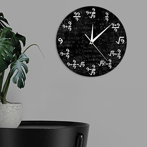 Horloge Murale Équations Mathématiques Cadran Unique Finition Soignée - 5