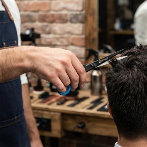 Image of Organim Premium 6.5-Inch Hair Cutting Scissors - Sharp Blade Barber Shears for Hair Styling, Professional Quality Salon Scissors (Black)