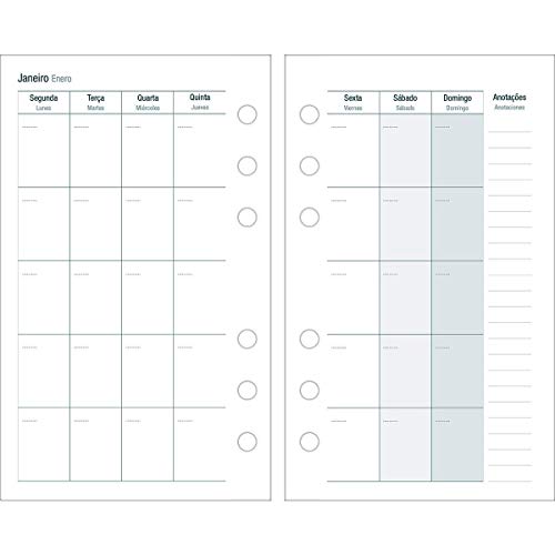 Refil Free Planner 96 Folhas Permanente, Tilifax, Multicor