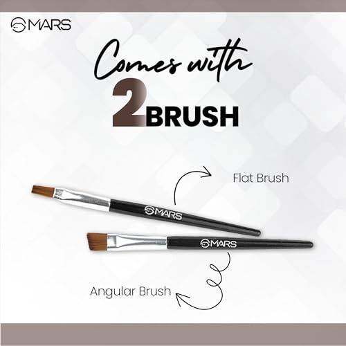 Image of MARS 2-In-1 Hue Gel Matte Eyeliner | Waterproof & Smudgeproof Formula | Stay Upto 24 Hours | Comes With 2 Brush Set (6.0 Gm) (Black & Brown)