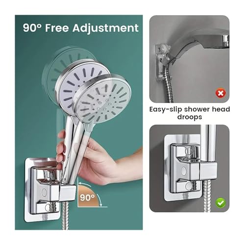 Support de pomme de douche sans perçage avec bâton adhésif puissant