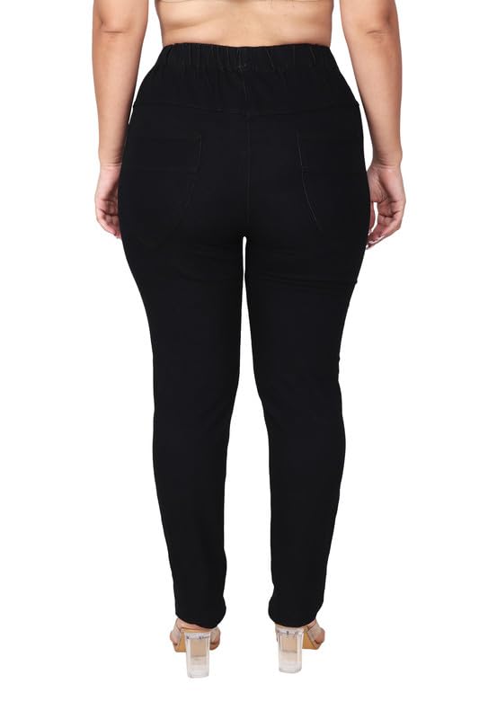 Image of Danbro Jeggings for Women | Slim Fit | Plus Size | high Waist | Stretchable Denim