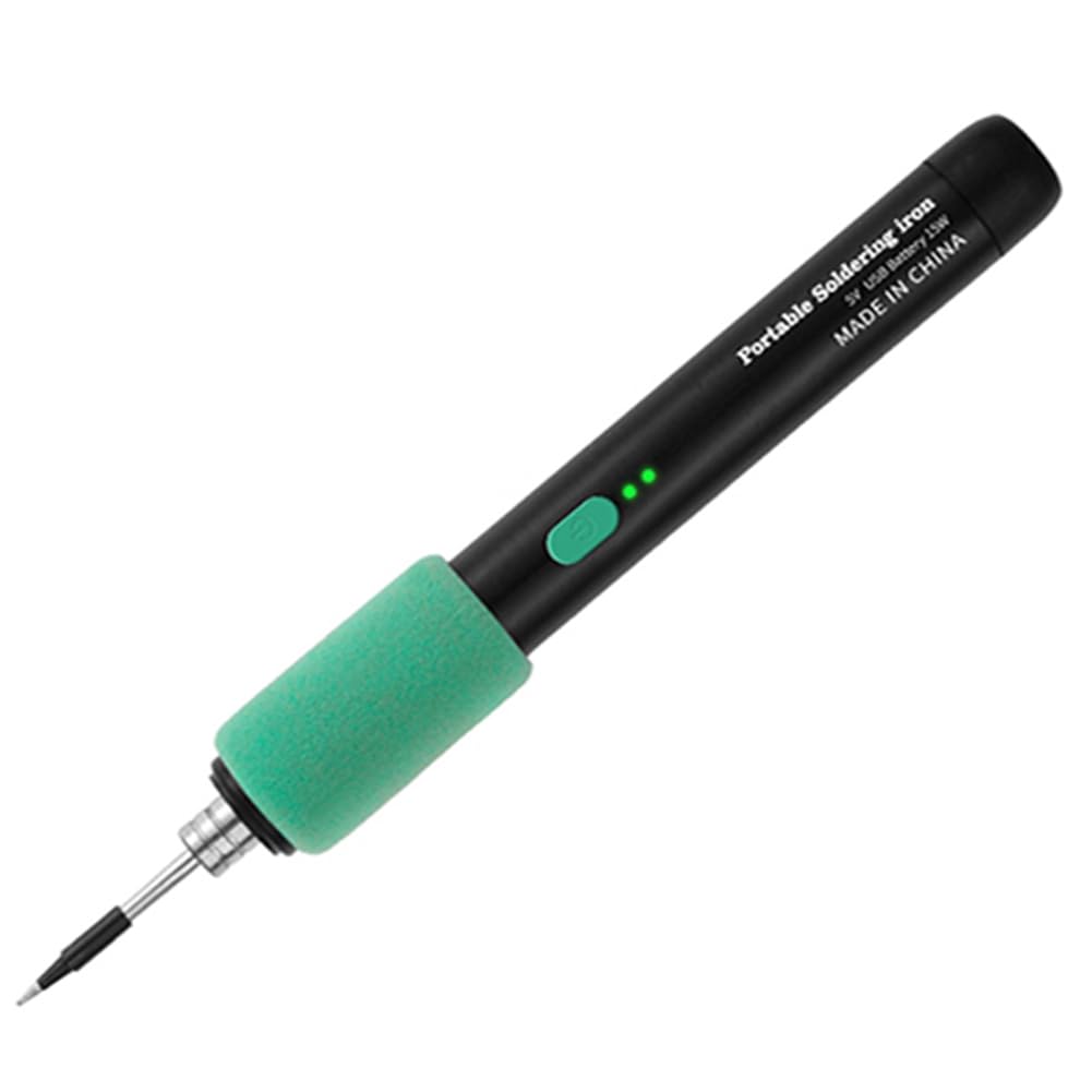 UDSKNV[KSL Soldering Iron 8W 3-Levels Adjust Temperature Built-in Battery Soldering Iron Welding Set DIY Home Repair Solder Tool