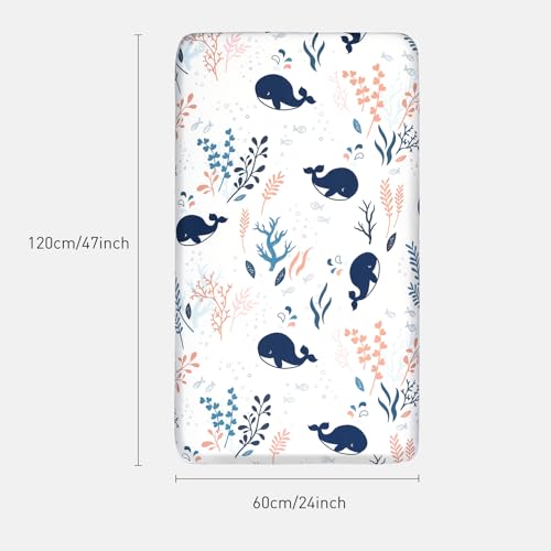 GLLQUEN 2er Pack Baby Spannbettlaken 120x60cm Mikrofaser Öko-Tex Kinderbett – Ansicht 2