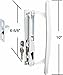 Prime-Line Products C 1197 Sliding Glass Door Handle Set, 6-5/8 in., Diecast, Hook Style, Flush (Single Pack)