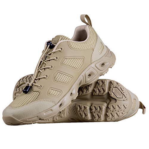 FREE SOLDIER Men’s Tactical Shoes Summer Ventilated Ultra Light Quick Dry Hiking Shoes