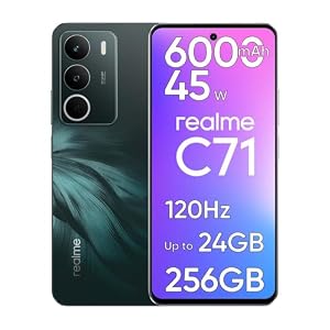 realme C71 Smartphone, Smartphone ohne Vertrag mit 8GB RAM 256GB ROM, 6.67" 120Hz Display Handy, 6000mAh Akku & 45W Schnellladung, 50MP Kamera, Dual SIM, NFC, Seiten-Fingerabdrucksensor, Grün