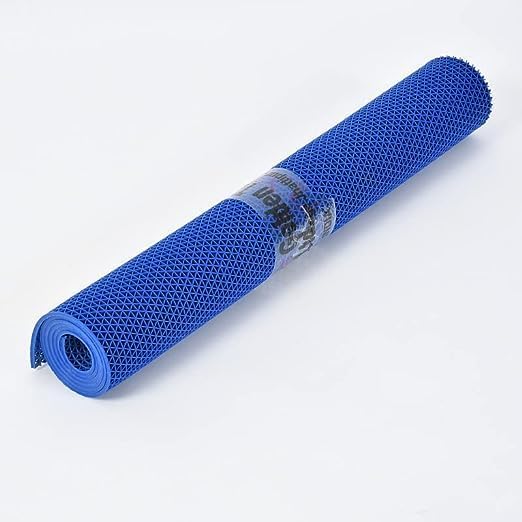 Image of Waterproof Jali Rubber Mat for Bathroom Swimming Pool Anti Skid Bath Mats (Blue, 1.5x2 Feet)