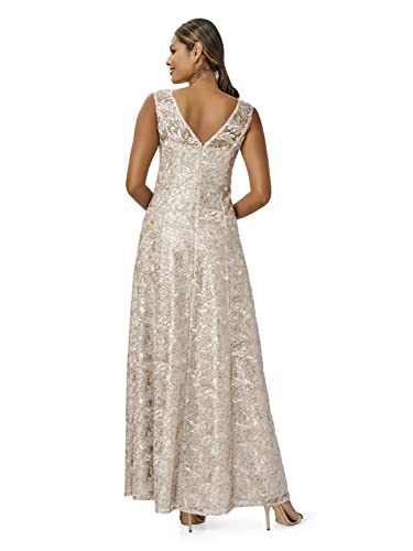 Image of Adrianna Papell Women's Sequin Lace Gown