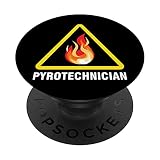 Pirotecnico Fuoco Pyro Fuoco d'artificio Pirotecnico Petardo PopSockets PopGrip: Impugnatura per Telefoni Cellulari e Tablet Intercambiabile
