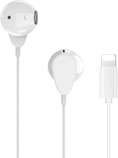 Auricolari per iPhone, auricolari accoppiati con isolamento acustico  Supporto Controllo del volume e del microfono compatibile con iPhone  11/11Pro/12/13/8/7/7 Plus/X/XR/XS Supporta tutti i sistemi iOS : Amazon.it:  Elettronica