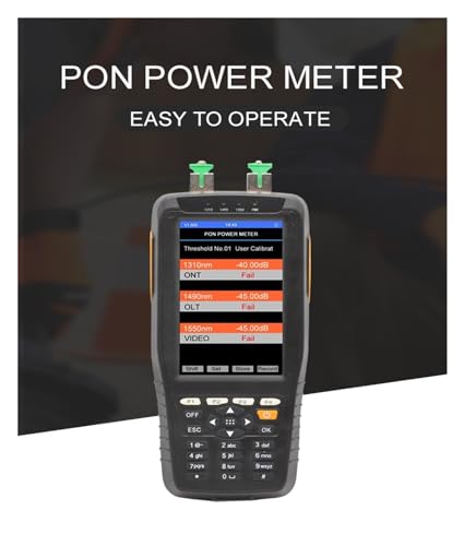 Instrumento de prueba PON para mantenimiento e instalación de redes FTTH 3