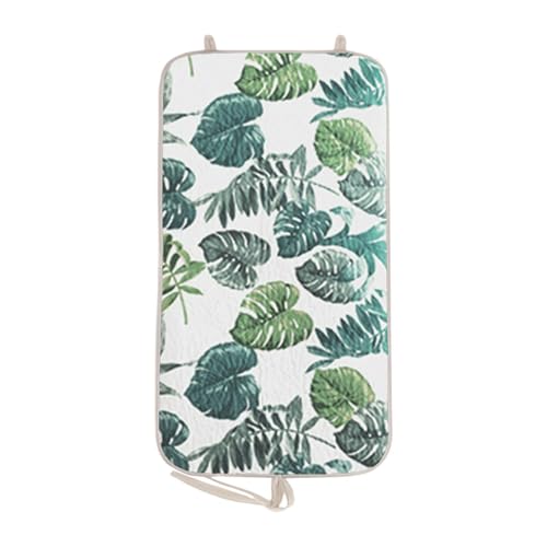 RMWHGDUL Almohadilla de Planchado, Vaporizador de Ropa, Tabla de Planchar Colgante, Esterilla de Planchar, Almohadilla Vaporizadora para Viajes, Hoja Verde, Individual