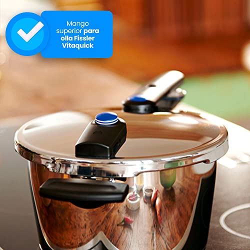 Miniatura 3 de Fissler Mango Superior Compatible Con Olla A Presión Vitaquick Recambio Original, Fácil De Desmontar