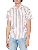 Tiene un bolsillo en el pecho Levi\'s S/S Sunset 1 PKT STANDRD Woo Camiseta, Rio Stripe Woodrose, L para Hombre