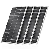 Rvpozwer Panneau solaire 800 W monocristallin 200 W x 4 type N Module PV Panneau solaire IP68 pour batteries 12 volts, panneau solaire 18BB pour camping car, installation de balcon, abri de jardin
