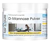 Fair & Pure® - D-Mannose Pulver 250 g mit Riboflavin (Vitamin B2) - pur, ohne Zusatzstoffe - hochdosiert und bioverfügbar - deutsche Qualitätsherstellung