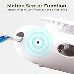 ALL FOR PAWS 3 in 1 Interactive Cat Butterfly Flutter Toy with Rolling Balls and Popping Feather Toy Automatic Spinner - Mental Stimulation for Indoor Cats - USB Rechargeable - Image 5