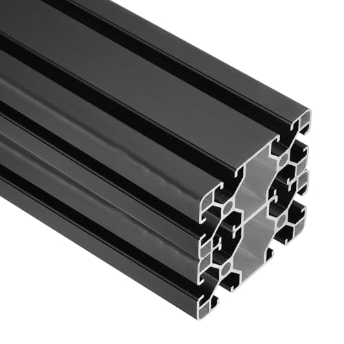 Rail d'extrusion aluminium noir 4080 de 350 mm pour châssis d'imprimante 3D