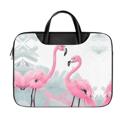 Maletín para portátil 17 pulgadas impermeable estilo flamenco miniatura 1