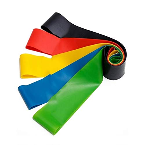 Bandas de borracha resistentes à ioga, equipamento de fitness para uso interno e externo, 0,35 mm -