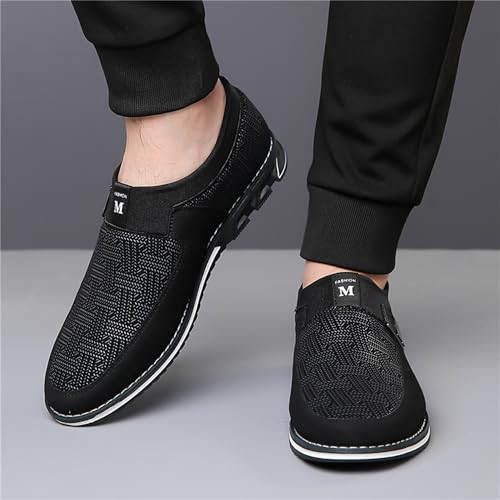 Image of Veslesth Men Casual Shoes Sneakers Loafers Comfort Walking Shoes Fashion Driving Shoes Luxury Leather Shoes for Male Business Work Office Dress Outdoor