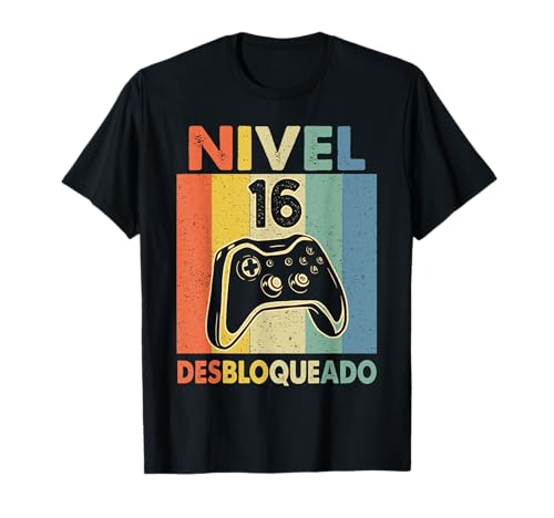 Homem nível 16 desbloqueado Gamer 16 anos homem nível 16 Unlocked t-shirt, Preto, S