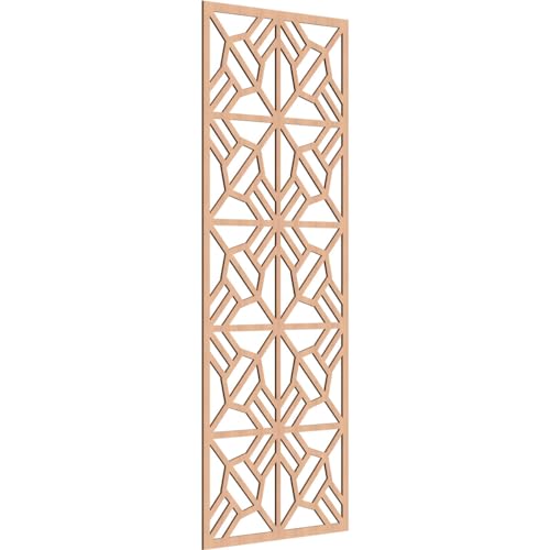 Image of Auburn Decorative Pierced Fretwork Wood Wall Panels, 33 3 /8 inchW x 84 3 /8 inchH x 1 /4 inchT, Alder