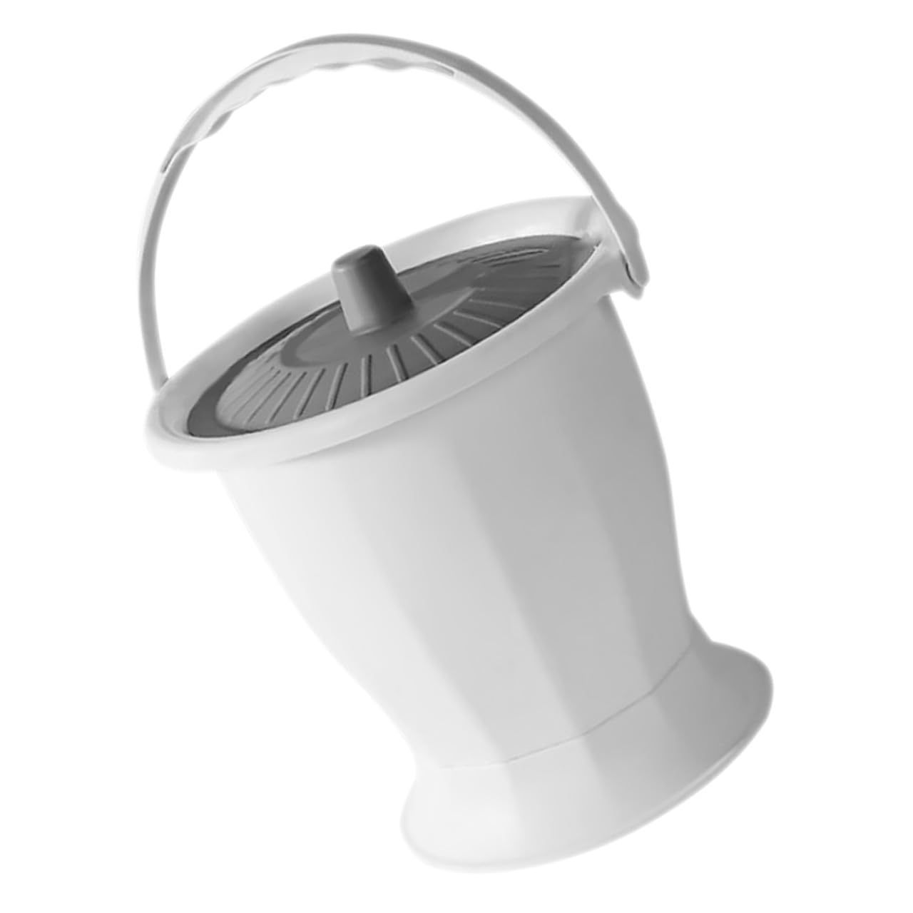 Vaso da Camera Portatile per Adulti in Plastica Coperchio 1 Pezzo | Casa e'Aperto, Riduce le Perdite, Superficie Antimacchia, Adatto a Anziani e Disabili