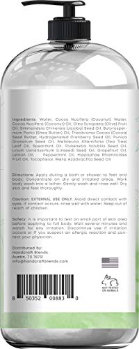 Handcraft Tea Tree Mint Body Wash 16 Oz - Extra Strength Body Wash For Athletes Foot, Nail Fungus, Itchy Skin, Jock Itch, Acne And Eczema - Tea Tree Mint Body Wash For Men & Women #TOP1