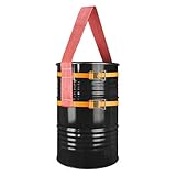Drum Handling Sling for 55 Gallon Drum, Barrel Lifting Web Sling Heavy Duty No tilt with 2 Pack Ratchet Strap...