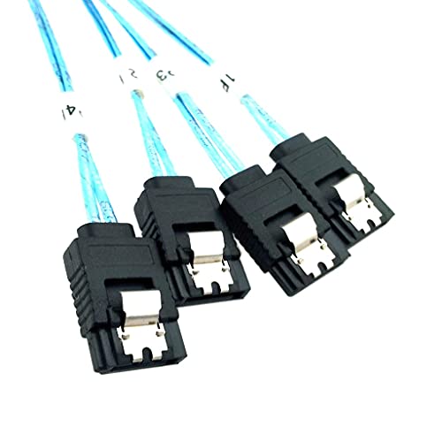 Cable Mini SAS SFF-8087 a 4 SATA 7pin 1M miniatura 6
