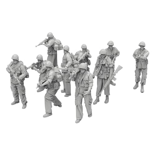 Figurines soldats miniatures 1/35 en résine pour enrichir un diorama statique de 5cm