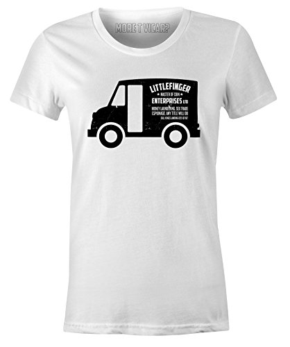 T-shirt femme avec slogan blanc et manches courtes pour le week-end