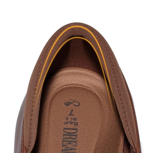 Image of DREAM PAIRS Loafers for Women Slip-on Dressy Comfortable Business Casual Work Office Faux Leather Loafer Shoes with Arch Support