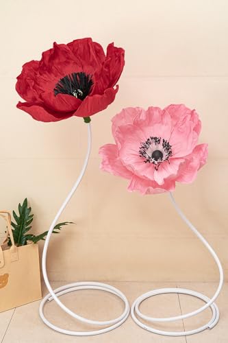 Tiges de fleurs blanches flexibles de 3m de long pour décors modulables