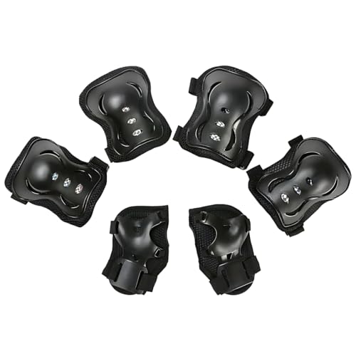 Genouillères Enfant Avec Casque - Set Protection 7 Pièces Dès 3 Ans Pour Roller Scooter Vélo