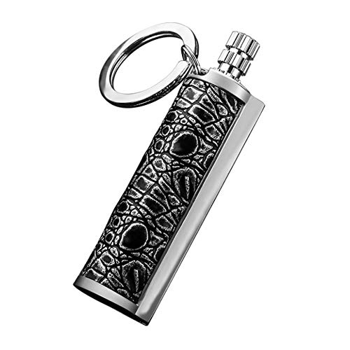 Flint Match Keychain - Outdoor Emergency Waterproof Permanent Survival Fire Starter Matches Strike Anywhere Reusable Match Lighter Endless Decorative - Safety Metal Forever Match for Campfires