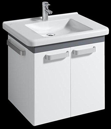 Preisvergleich Produktbild Keramag Waschtischunterschrank Dejuna 650x620x525mm Weiß matt / Grafit matt