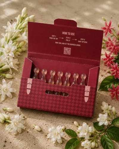 Image of Bottled Blooms Pocket Perfume (7 Capsules) | Snap & Use Perfume | Long-Lasting Floral Scent | Ideal for Travel, Office & Daily Use