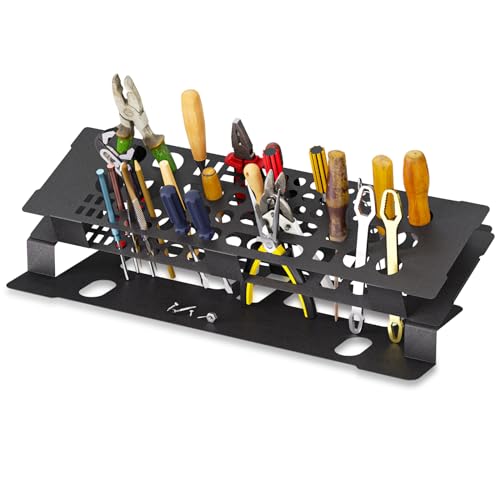 Mordx Screwdriver Storage Rack for Desktop, Screwdriver Organizer Holder,RC Tools Kit Organizers,Carbon Metal Tool Holder,Mini Tool Kit Organizers