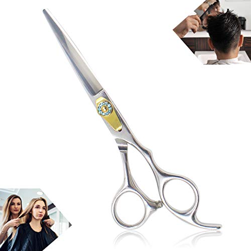Hair Cutting Scissors ZXWDDP Barber Scissors Professional Hairdresser 6.5 Inches Hairdressing Regular Scissors Salon Edge Hair Shears Japanese Stainless Steel with Separable Finger Insertion