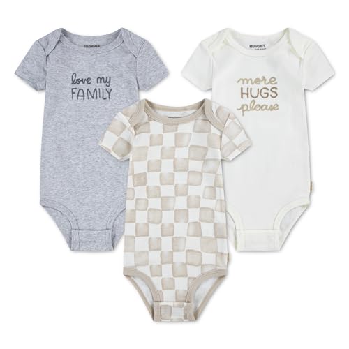 HUGGIES Bodysuit (3-Pack) Baby Boy White